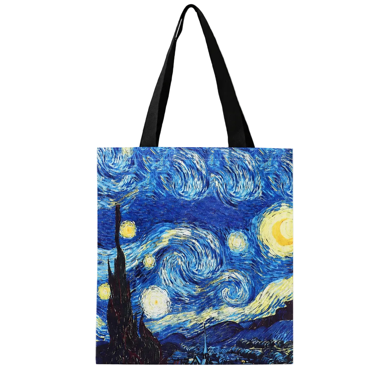 BBB5 Damen van Gogh Canvas Sternennacht Vintage Tasche