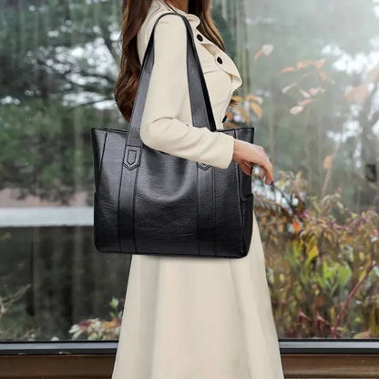 BBB3 Damen Tote Vintage Leder Handtasche groß