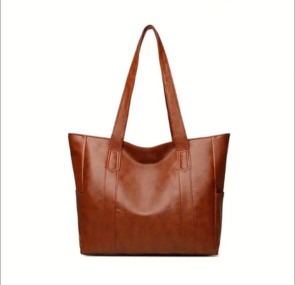 BBB3 Damen Tote Vintage Leder Handtasche groß