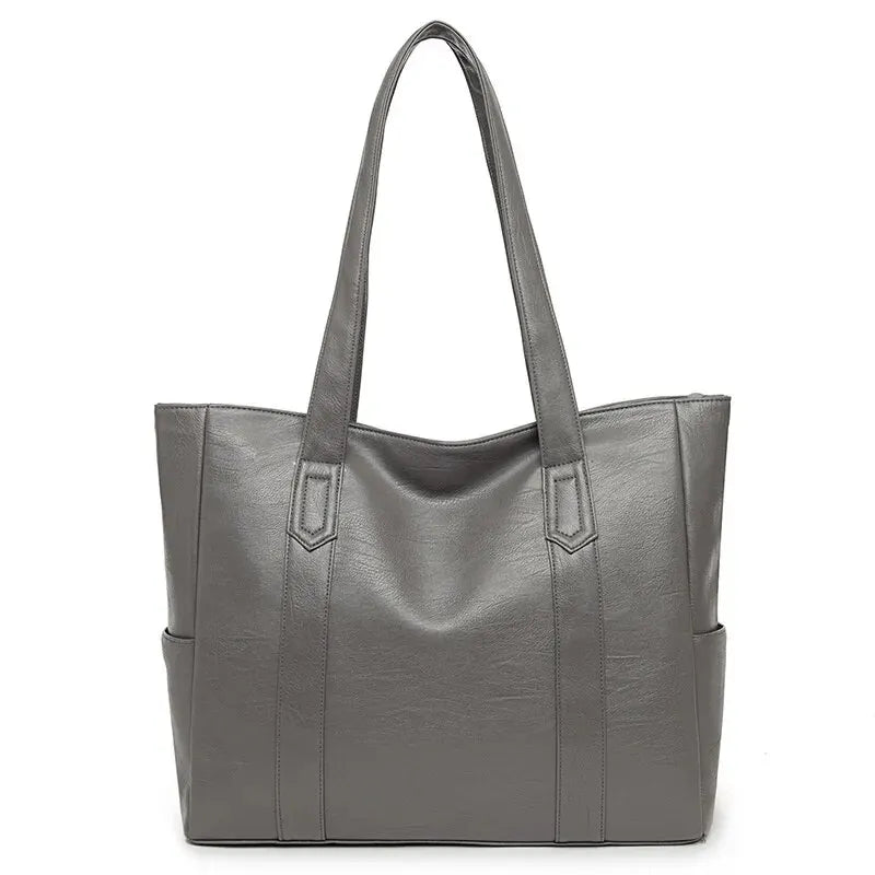 BBB3 Damen Tote Vintage Leder Handtasche groß